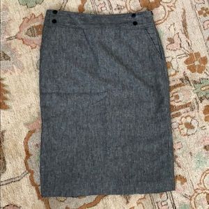 Grey pencil skirt